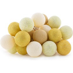 Cotton Ball Lights Sparkling lichtslinger goud - Gold/Mix 35 lichtjes