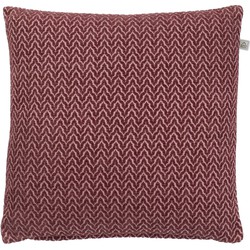 Dutch Decor HILKE - Kussenhoes bordeaux 45x45 cm - rood - Dutch Decor