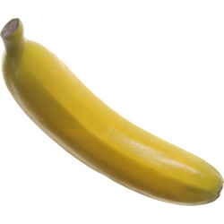 Kunstfruit decofruit - banaan/bananen - ongeveer 18 cm - geel - Kunstbloemen