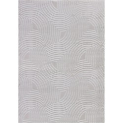 Cara vloerkleed - Duna Modern Japandi - Zilver - 120 X 170 CM