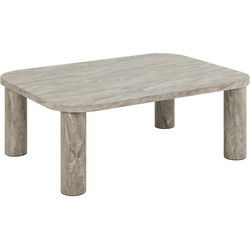 Salontafel - Grijs Marmer - 100x75x36cm - In-beom