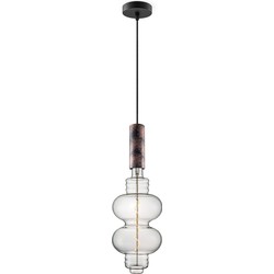 Home sweet home hanglamp Saga roest Diabolo - helder