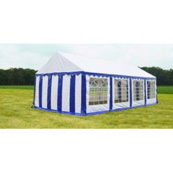 Classic Plus Feesttent PVC 4x8x2 mtr in Wit-Blauw