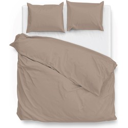 Zo!Home Dekbedovertrek Satinado Praline Brown 240 x 200 220 cm + 2 slopen 60 x 70 cm