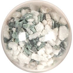 Clayre & Eef Deurknop Grijs Wit Glas