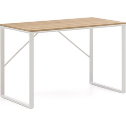 Kave Home - Rechthoekig bureau Talbot wit 120 x 60 cm