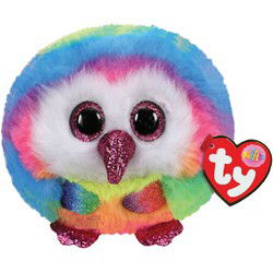 TY Puffies Knuffel Uil Owen 8 cm