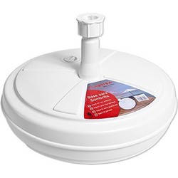 Parasolvoet Plastiva - kunststof - Dia 44 cm - klemsluiting - wit - Parasolvoeten