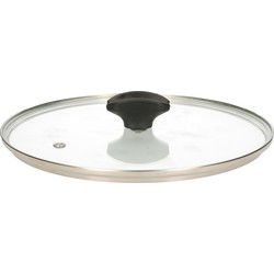 5Five Universele pannendeksel voor pannen van 24 cm - glas - stoomgat - Pannendeksels
