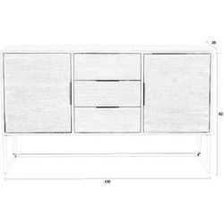 Housecraft Living Webster Dressoir/ Kast Hoog Teakhout Bruin