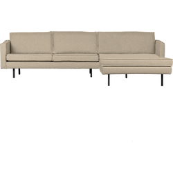 BePureHome Rodeo Chaise Longue Rechts - Bouclé - Beige - 85x300x155