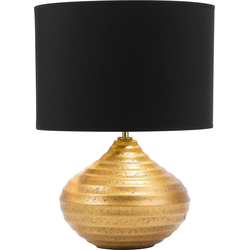Beliani KUBAN - Tafellamp-Zwart-Keramiek