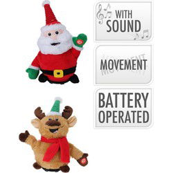 Xmas Figure Plush Singing
