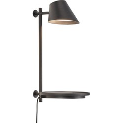 Moderne, minimalistische en multifunctionele design wandlamp - zwart