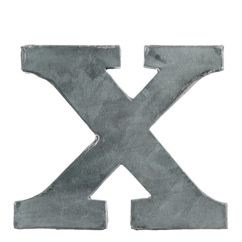 decoratie letter x h:5,5 - 