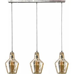 AnLi Style Hanglamp 3L amber glas kegel