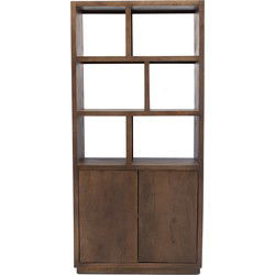 Dressoir Donkerbruin Mangohout - 180x40x85cm - Luxurious