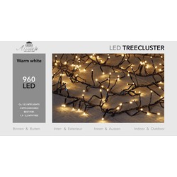 1,9-2,2m treecluster 12,5m/960led warm wit Anna's collection - Anna's Collection