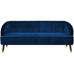 ALSVAG - Driezitsbank - Marineblauw - Fluweel