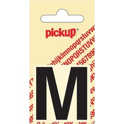 Plakletter Helvetica 40 mm Sticker zwarte letter m - Pickup