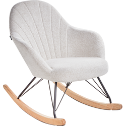 Beliani SKALE - Schommelstoel-Wit-Polyester