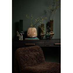 PTMD Vaas Mexx - 26x26x27 cm - Glas - Bruin