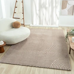 Modern vloerkleed - Cosenza Beige/Zand - 120 X 170 CM