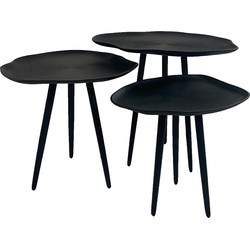 Oist Design Giulia set of 3 Coffee Tables - Aluminium Black