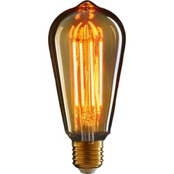 3 stuks - LED retro lamp 64x145 mm 2w1800k e27 niet dimbaar gloeidraad 4 stuks 6 cm