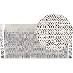 OMERLI - Shaggy tapijt - Wit - 80 x 150 cm - Wol