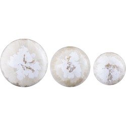 PTMD Sufyan Cream Enamel Round Iron Wall Ball SV3