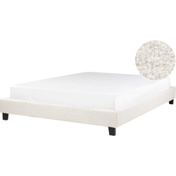 ROANNE  - Tweepersoonsbed - Crème - 160 x 200 cm - Bouclé