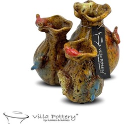 Villa Pottery  Gele tuit vaas Santiago - Hoog