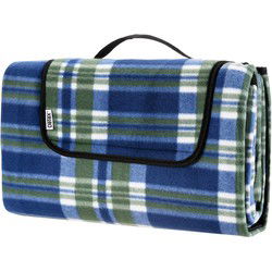 Picknickdeken Ruit-Blauw 2x2m