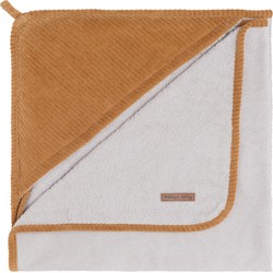 Baby's Only Baby badcape - Omslagdoek - Handdoek met capuchon Sense - Caramel - 75x85 cm - Badstof