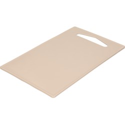 Plasticforte Keuken Snijplank - taupe - 36 x 24 cm - kunststof - voor groente, fruit, vlees - Snijplanken