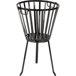 Stalen vuurkorf diameter 35cm met handvaten