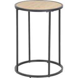 Vic ronde houten bijzettafel naturel - Ø 40 cm