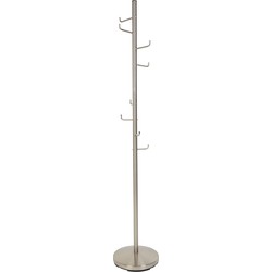 Housecraft Living Hooked kapstok staand metaal Zilver