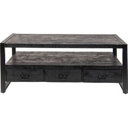 Clayre & Eef TV Kast Zwart Hout