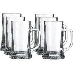 12x Bierglazen/bierpullen 520 ml Maxim - Bierglazen