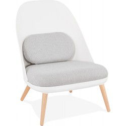 TICOS design loungestoel 74x66x76 cm Wit