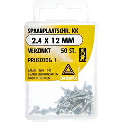 Spaanpl.schr. 2.4x12mm 50st