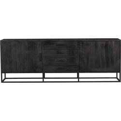 Starfurn Dressoir Denver Black | 210 cm