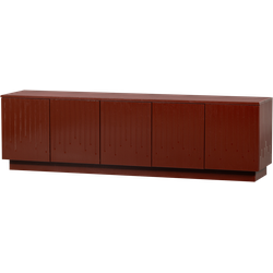 BePureHome Pencil TV Meubel - Grenen - Merlot Gloss - 52x180x40