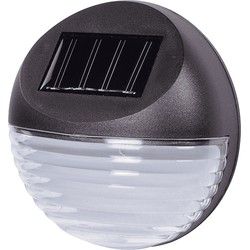 Solar LED verlichting - 20x stuks - voor huis/muur/schutting - 11 cm - zwart - Buitenverlichting