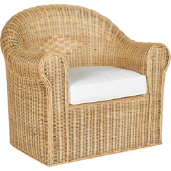 Beliani LIVADEIA - Fauteuil-Natuurlijk-Rotan