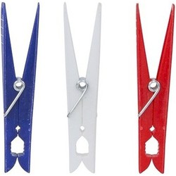 Grote wasknijpers / wasspelden - 36x stuks - kunststof - Knijpers