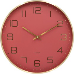 Wandklok Elegance Glow - Rood - Ø40cm