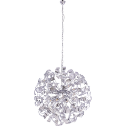 Moderne hanglamp Falla - L:70cm - E14 - Metaal - Chrome